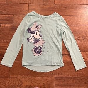 Girls Jumping Beans Disney Minnie Mouse Long-Sleeve Shirt - Softest Tee - Size 7